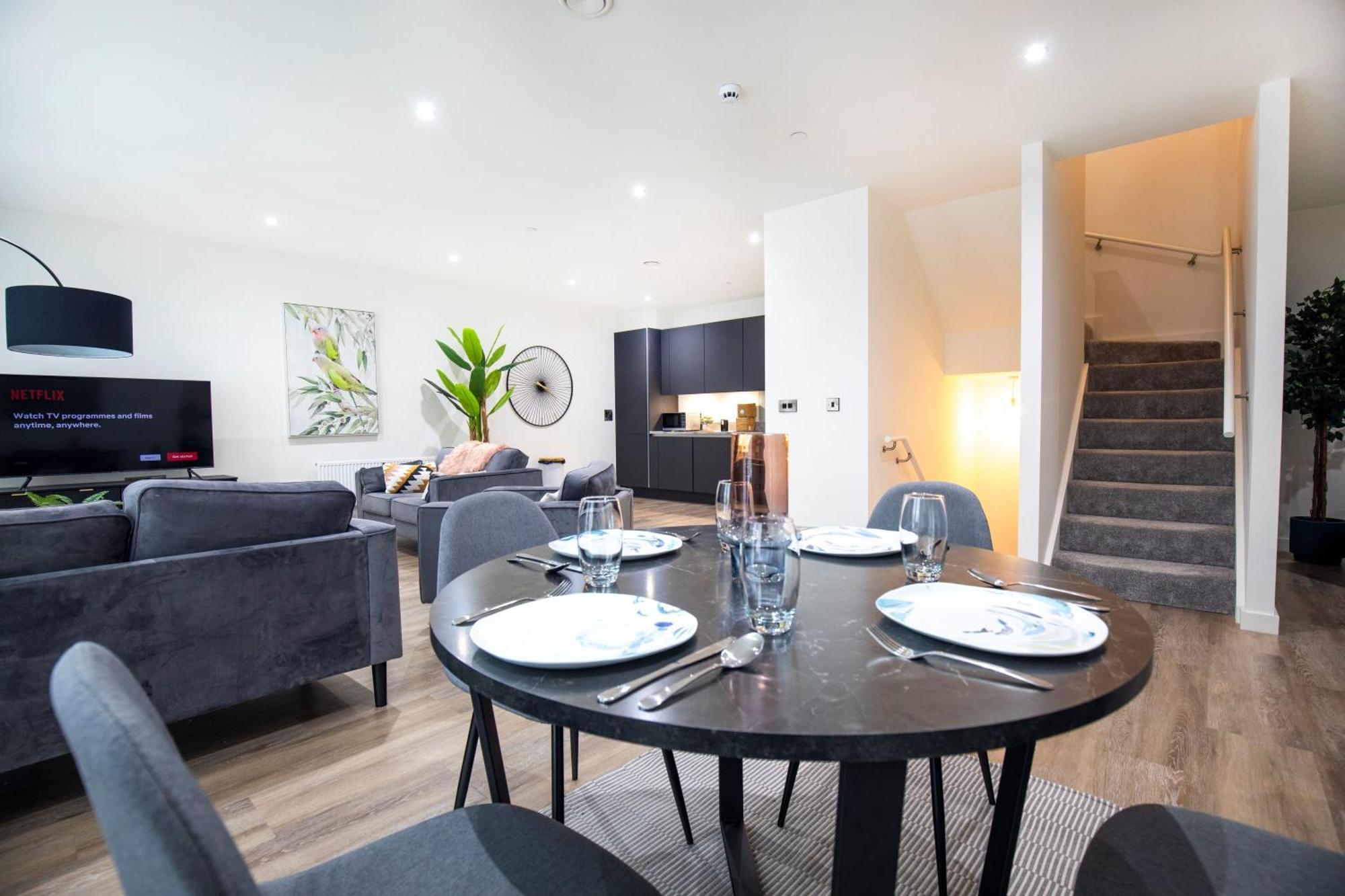 Luxury Free Parking Townhouse Villa Manchester Exteriör bild